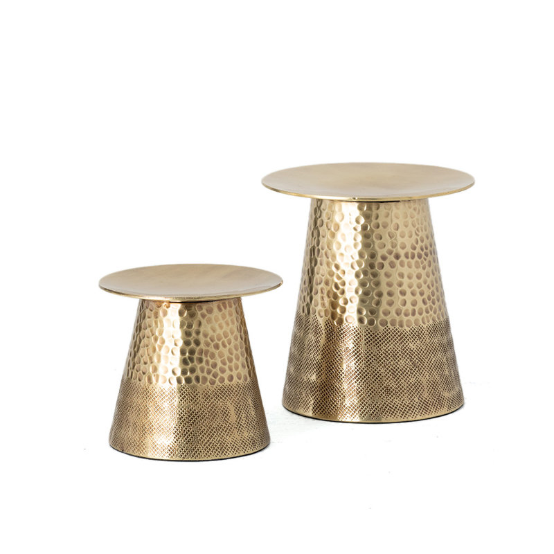 Ensemble de petits assiettes en métal 2 pièces Combest