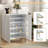 Shoe Storage Cabinet with Adjustable Shelves and Soft-Close Hinges