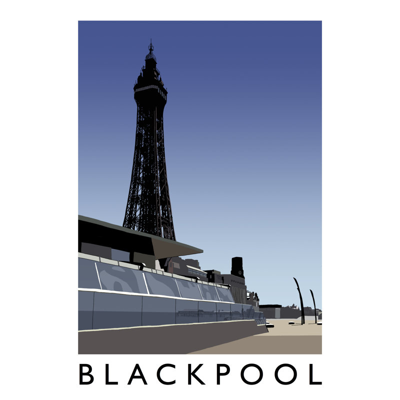 Blackpool 1 by Richard O'Neil - Print, 40 cm H x 30 cm W x 1 cm D, No Frame