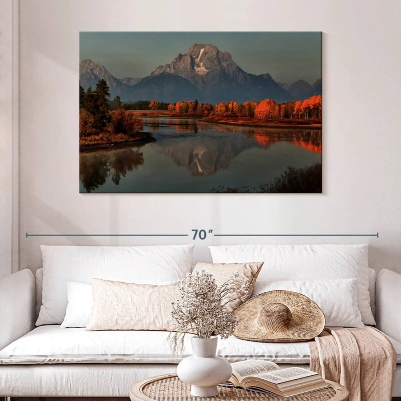 Alvord Grand Teton Sunset Kissed Autumn, H 32 po x l 48 po