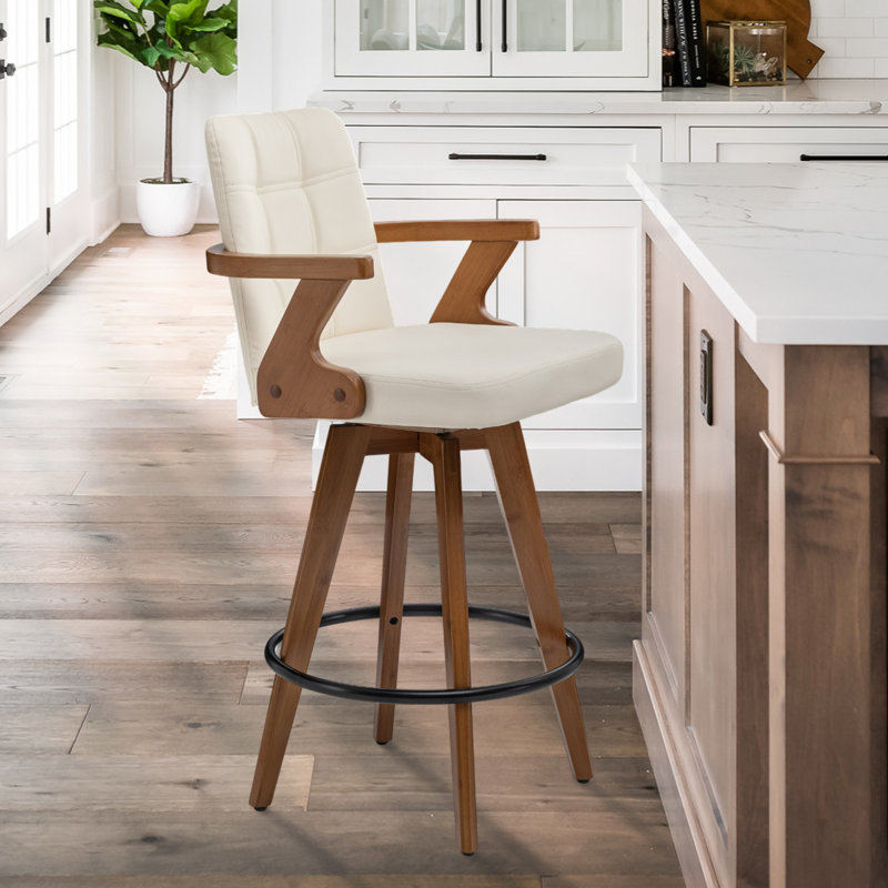 Tabouret de bar et tabouret de bar Corrales, Beige crème, Tabouret de bar (siège d'une hauteur de 31 po)