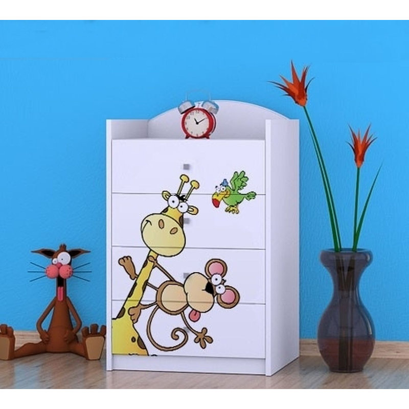 Nokes 4 Drawer Chest, White