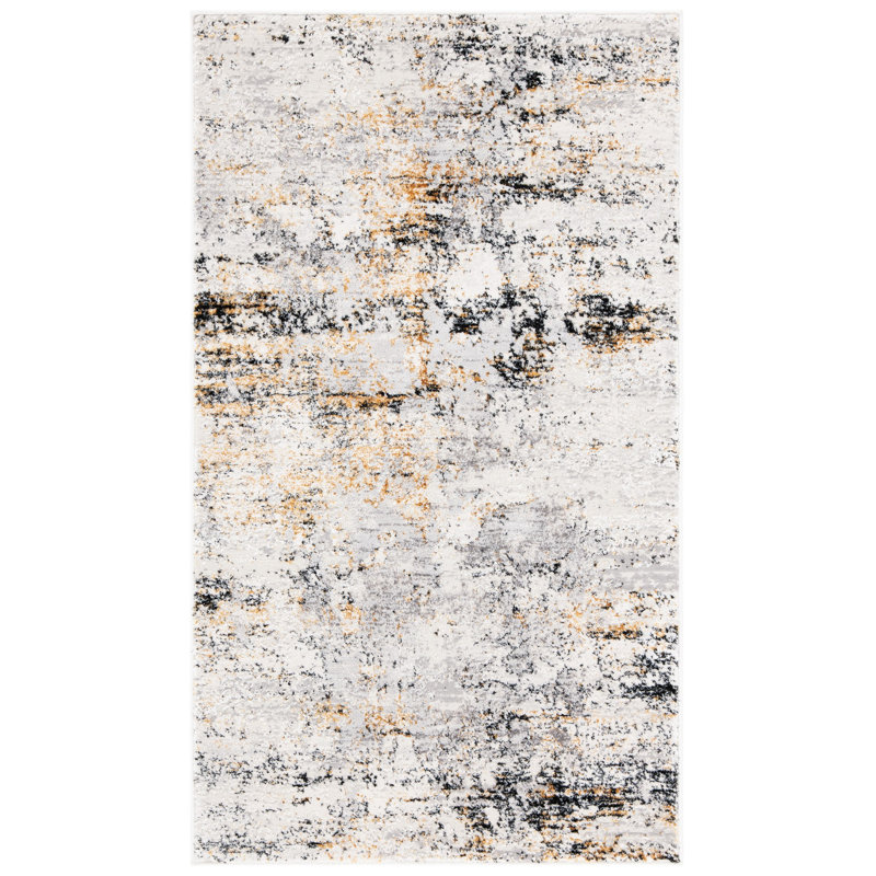 Kojo Performance Abstract Rug, Rectangle 4' x 6'