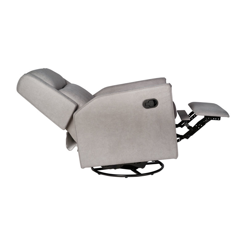 Costelli 28.75" Wide Manual Rocking Recliner Chair with 360° Swivel and Gliding Motion, Light Gray