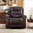 34.6'' Wide Modern Upholstered Faux Leather Manual Recliner Chair With Quilted Stitching & Nailhead Trim-2001124560