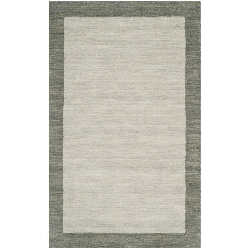 Tapis gris en laine Southbury, Carré 6 pi