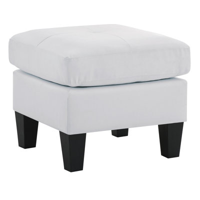 Newbury Ottoman, White