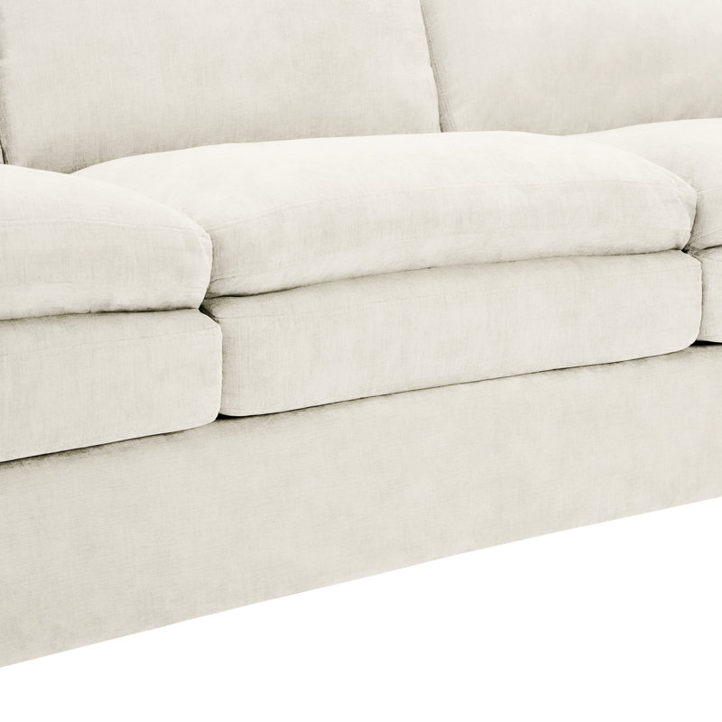 Gris avec une fabrication à double coussin et un tissu de texture douce pour un espace de vie confortable dans une esthétique contemporaine