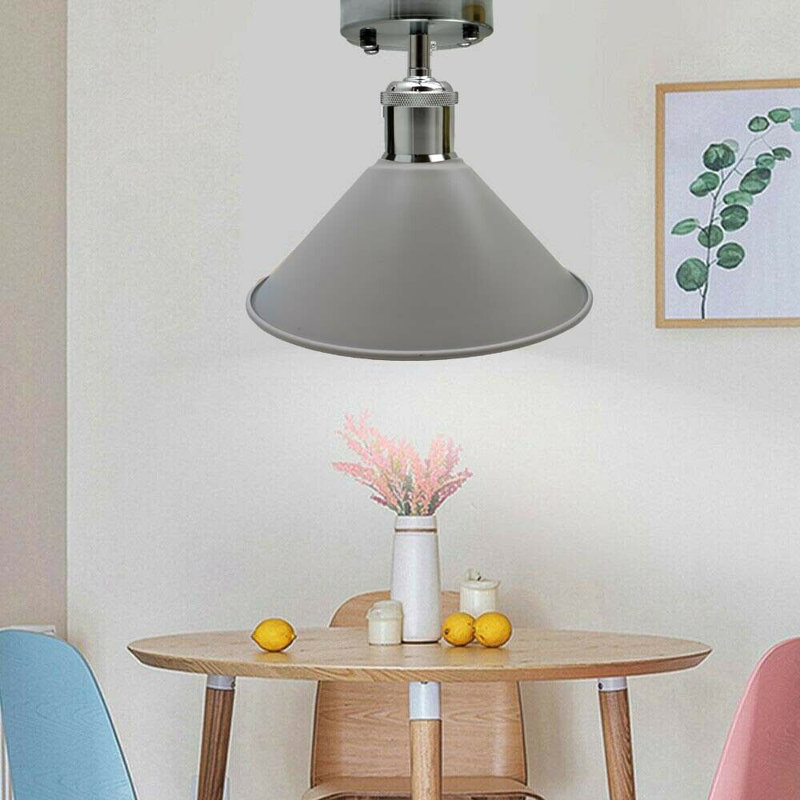 Chasteen Semi Flush Mount, Grey