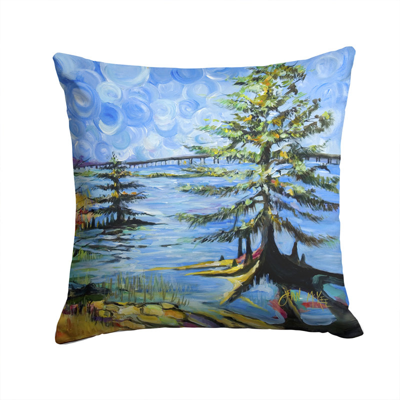 Coussin intérieur/extérieur life on the causeway, H 14 po x l 14 po x P 4 po