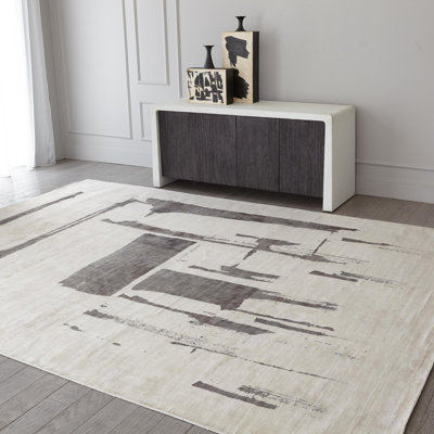 Tapis Edifice - crème / gris anthracite