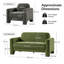 3 Piece Chenille Standard Living Room Set-132843851