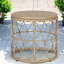 Tables de patio compactes, rotin pe 19,75 po Boho Modern Patio Home