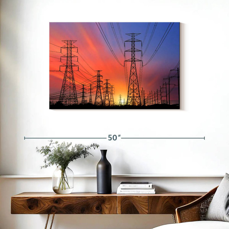 Lilie Electricity Pylons, 24" H x 36" W