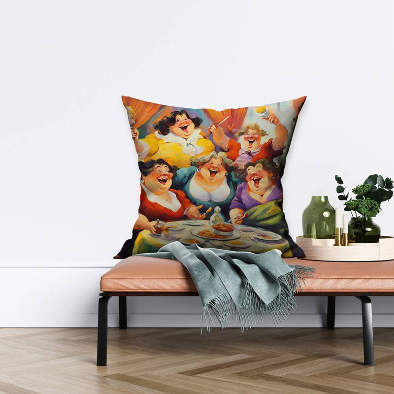 The Buffet - White Gastronomy – Throw Pillow Cover Only, Double-Sided Print, Insert Not Included
