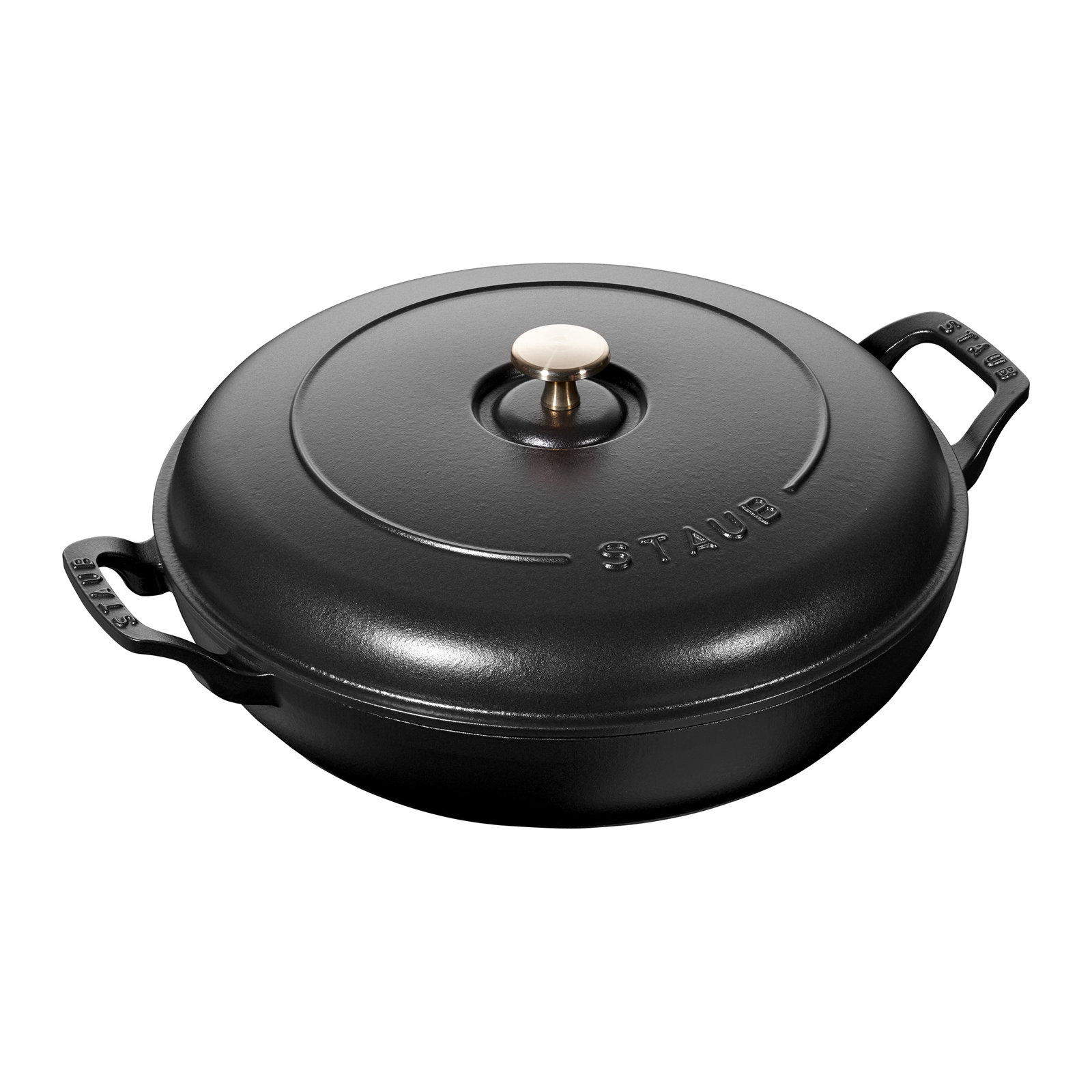 Staub Enameled Cast Iron Braiser, Matte Black