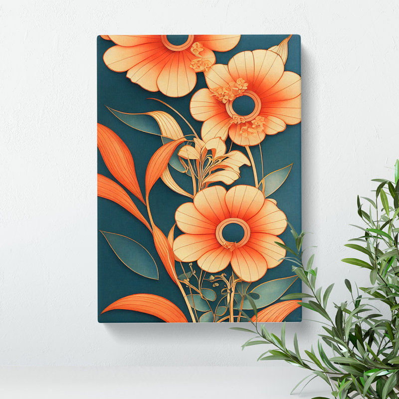 Flourishing Flowers - Wrapped Canvas, 60cm H x 40cm W x 3cm D