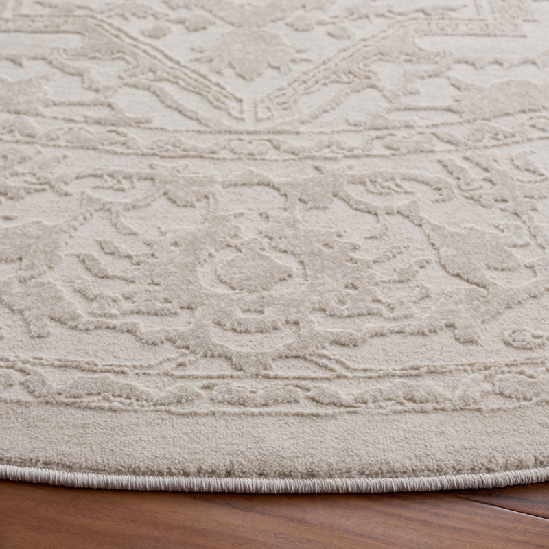 Reflection Performance Oriental Indoor Rug, 6'-7" x 6'-7" Round