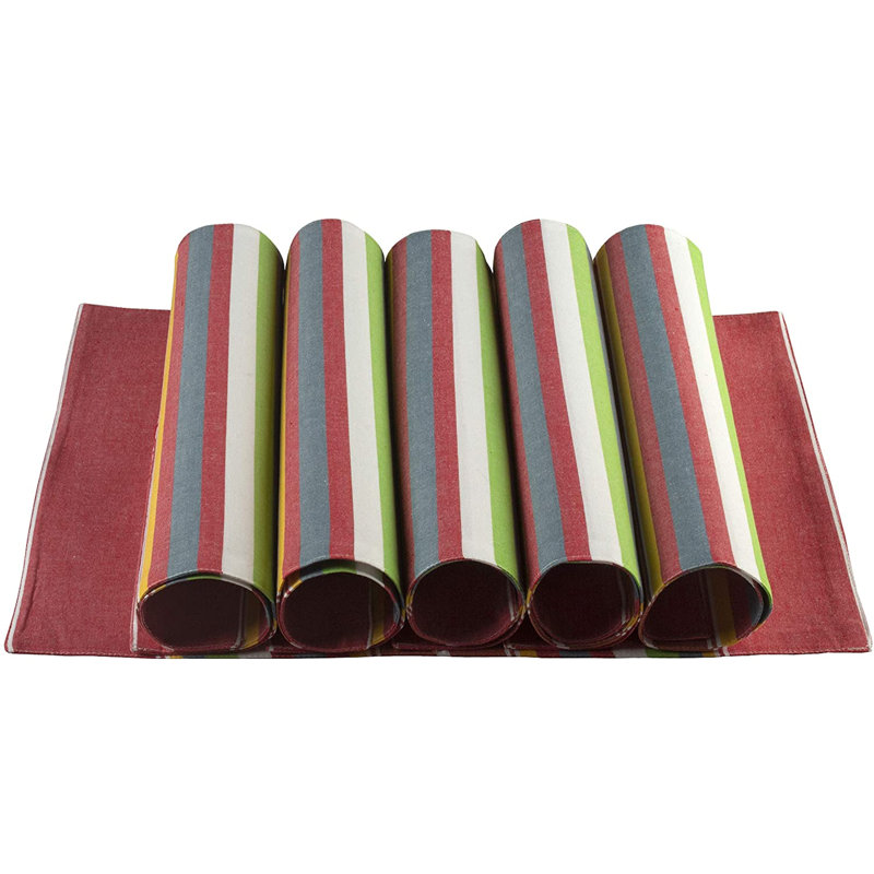 Cotton Striped Rectangle Placemat