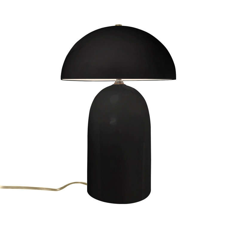 Hardacre Ceramic Table Lamp, Carbon Matte Black