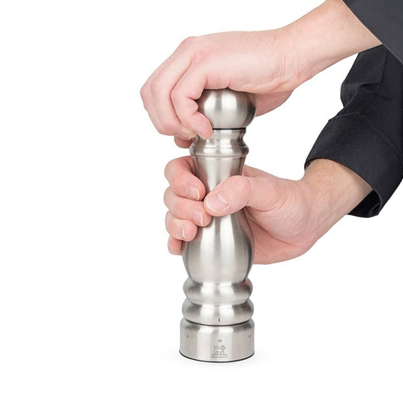 Paris Chef Pepper Mill, 8.67" H x 2.25" W x 2.25" D