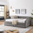 Daybed With Two Drawers Trundle Upholstered Tufted Sofa Bed, Linen Fabric-723270551-723270549