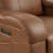 Zero zero clearence recliner  Power Recliner With Dual Motor Adjustable Headrest, Scratch-Resistant Faux Leather, USB Charging, Brown-1706892098