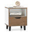 Table de chevet moderne Mid Century avec tablette de rangement ouverte-1239133865