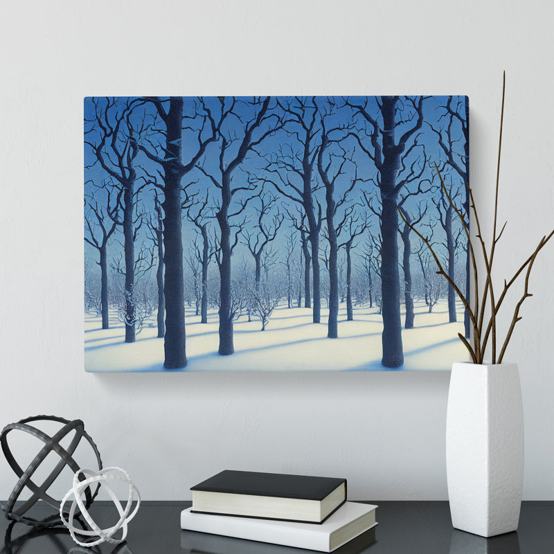 Fascinating Winter Forest - Wrapped Canvas, 40cm H x 60cm W x 3cm D