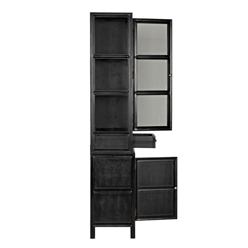 Colonial Dining Cabinet, Hand Rubbed Black