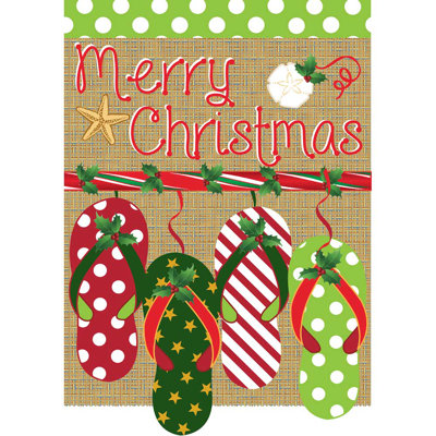 Gilmanton Double Sided 18'' H x 13'' W Burlap Christmas Garden Flag