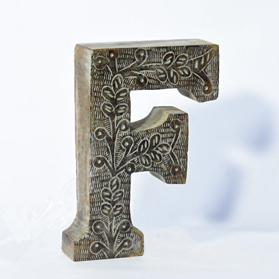 Haddam Text & Numbers Letter Block