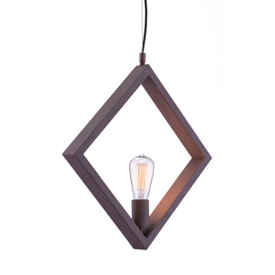 Luminaire suspendu géométrique simple à 1 lumière