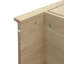 Garde-manger arqué de 70,28 po de hauteur, armoires de cuisine en bois de style campagne moderne, armoire de rangement arquée avec tablettes réglables, armoire de cuisine polyvalente