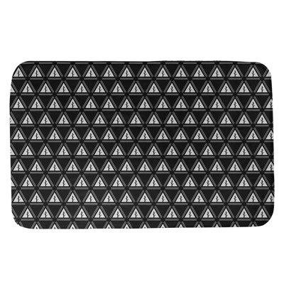 Tapis pour salle de bain à arbres minimalistes Barbra