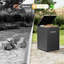 Boîte de livraison 48 gallons pour l'extérieur - Rangement en résine imperméable et verrouillable pour porche, patio et bord de la route-130784828