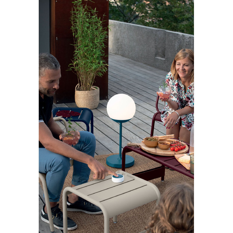 Luxembourg Outdoor Side Table, Clay Gray