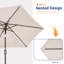 Parasol de marché 7,5 pi Blaise-290991857