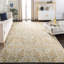 Tapis ivoire et doré damassé Adie-760193527