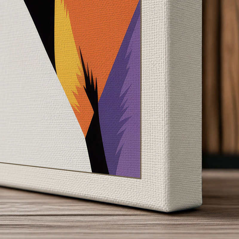 Chromatic Horse Modern - Wrapped Canvas, 24x16 - 61.0 x 40.6 cm, Cream Border