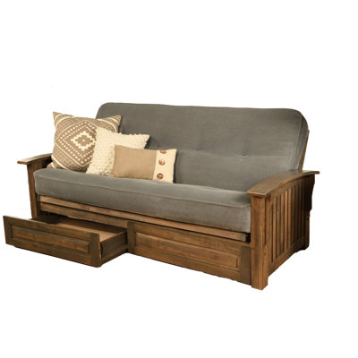 Stratford Full 83" Wide Futon Frame and Mattress