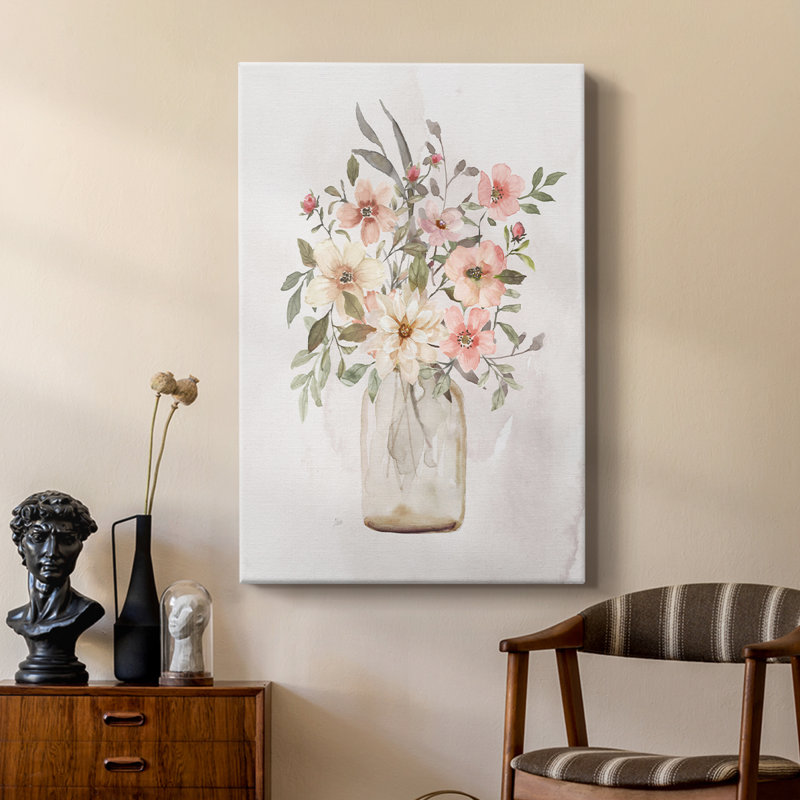 Pêches et crème II - galerie Cavas sur mesure, H 18 po x l 12 po
