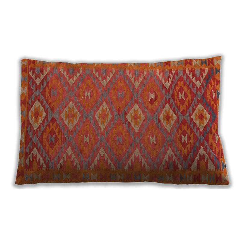 Geometric Throw Pillow, Synthetic