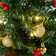 Künstlicher Weihnachtsbaum 58 cm in Grün mit 15 transparenten LEDs und Ständer