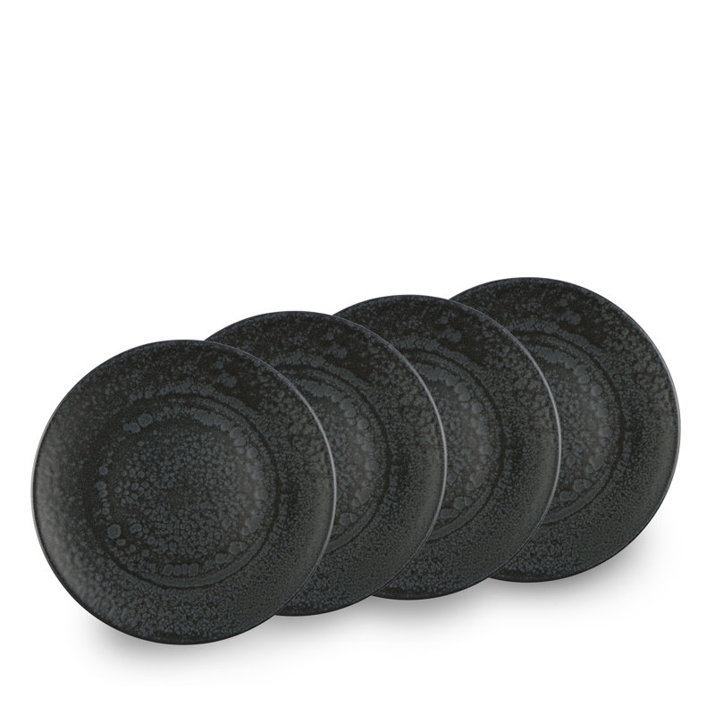 Hokku Designs Hammered Plate 10.5", Black