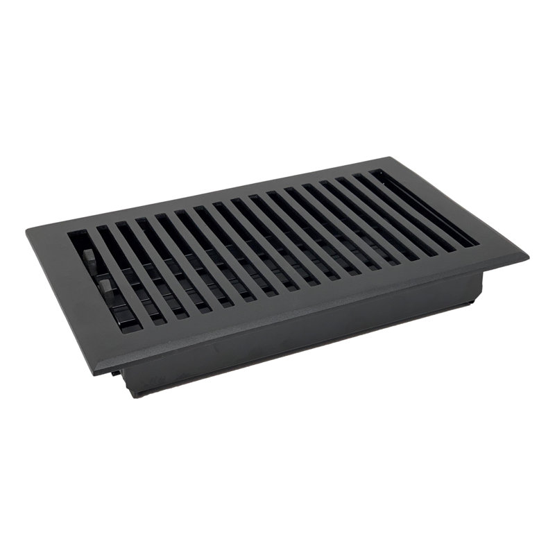 Black Cast Aluminum Contemporary Vent Cover 10 x 10