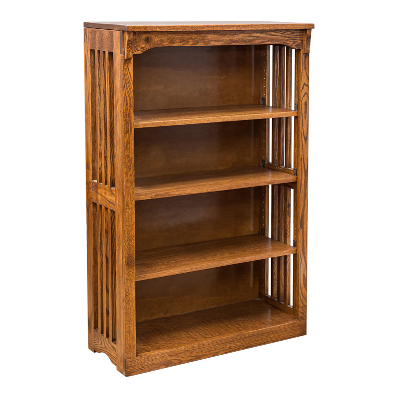 Bibliothèque standard en bois massif Moxee, (4 tablettes) H 48 po x l 30 po x P 12 po