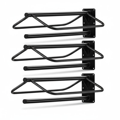 Support de selle mural avec barre de soutien, support de selle en acier robuste pour selles occidentales et anglaises, couvertures, vestiaire, grange, étal de cheval