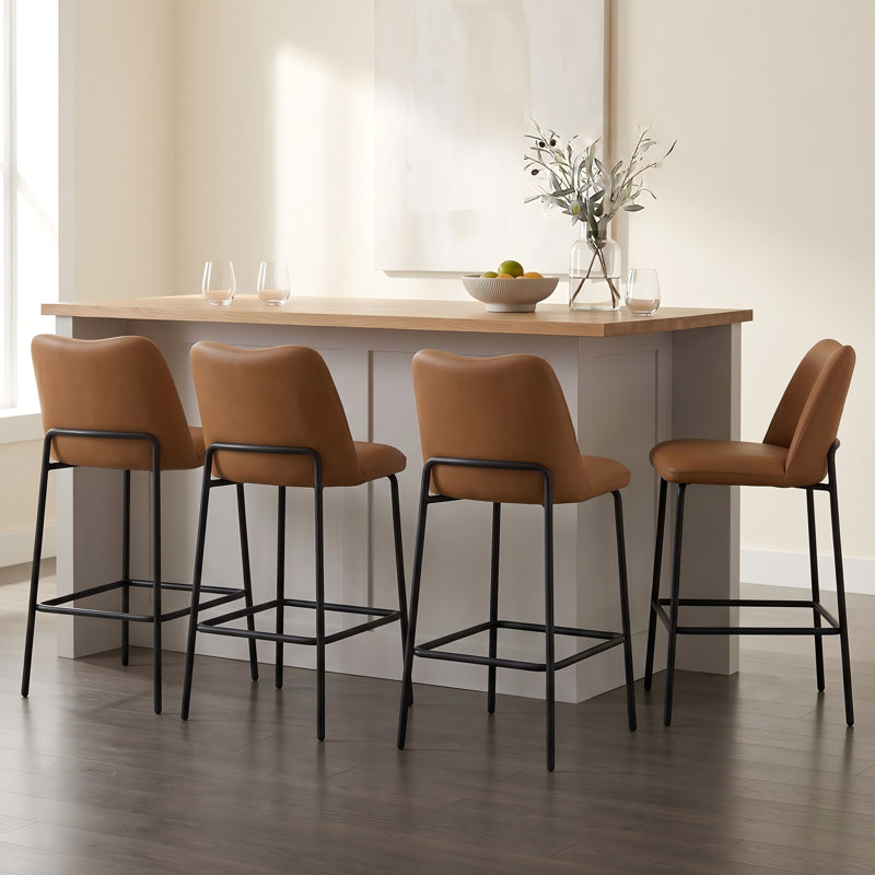 Tabourets de bar 26 pouces, Brown/Black