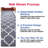 Bethie Gray Non-Skid Moroccan Trellis Machine Washable Area Rug-24753936